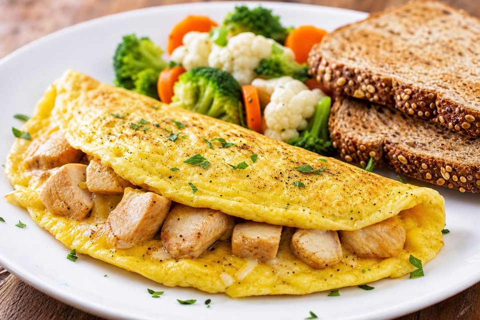 Chicken wrapped in eggs