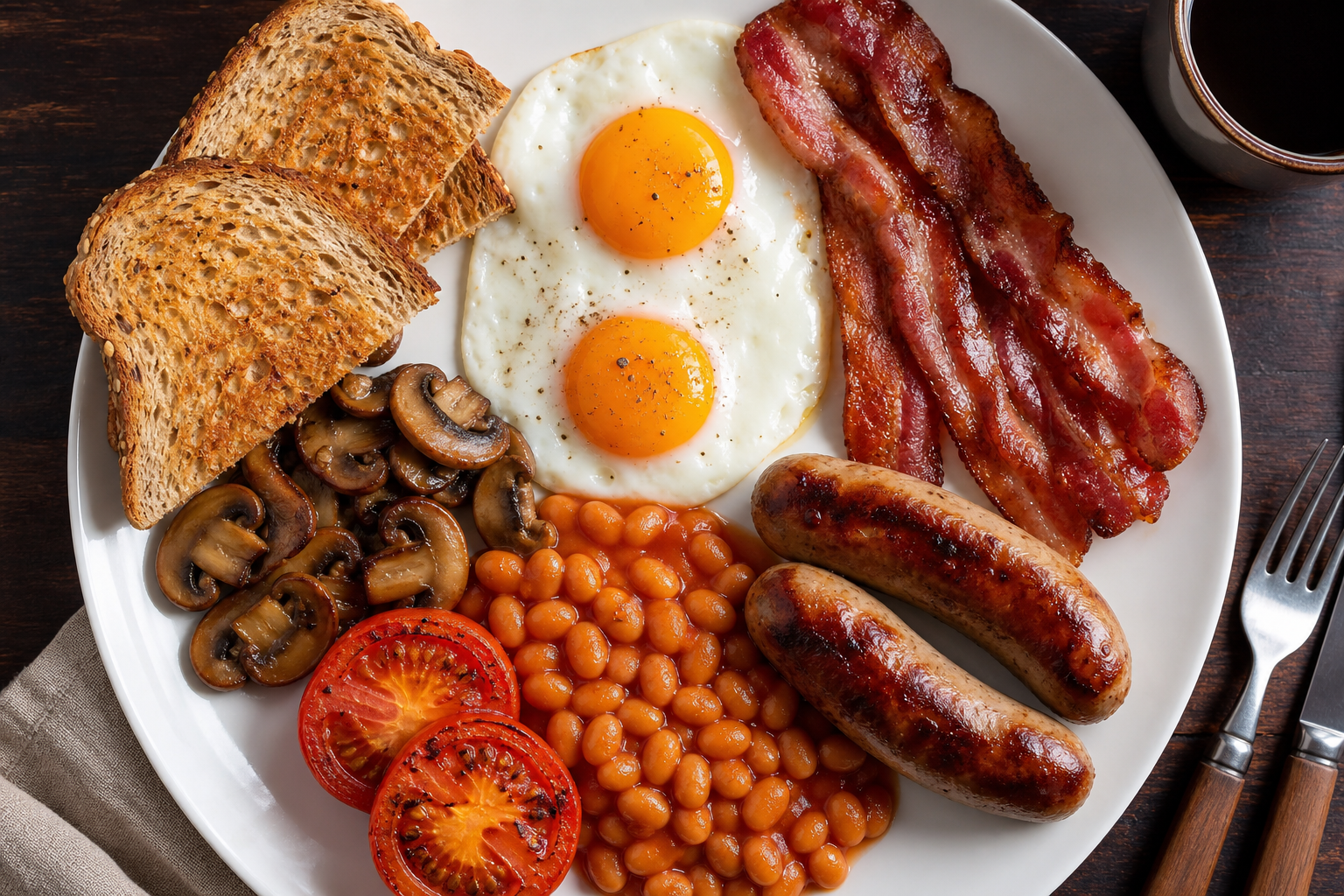 Full English breakfast at Mophyz